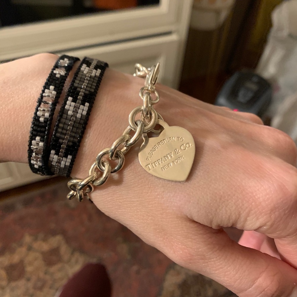 Return to Tiffany Heart tag charm bracelet - Picture 2 of 4